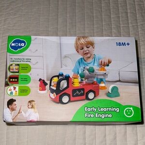 Red Early Learning Fire Engine Toy